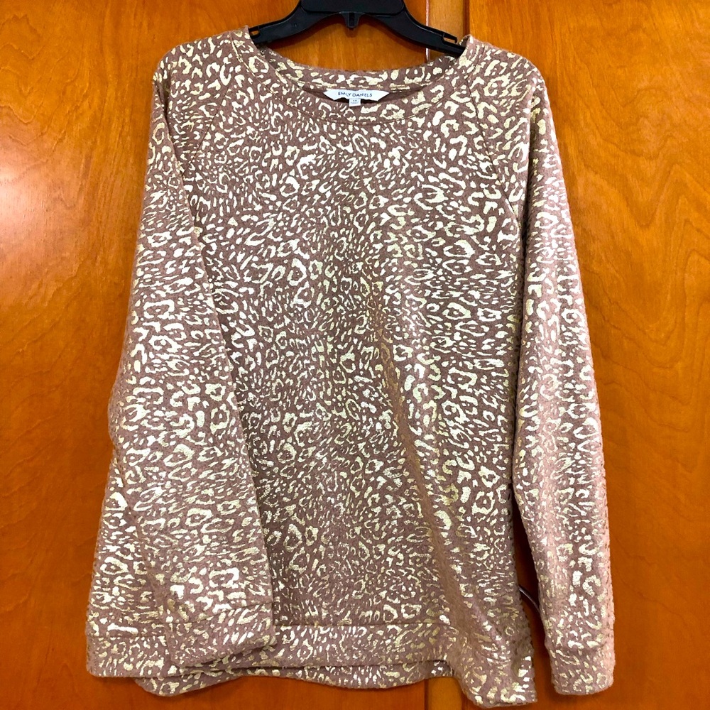 Leopard Print Sweater NWOT